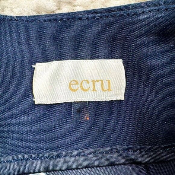 ECRU Sailor Button High Waisted Shorts Navy Blue - Picture 3 of 8